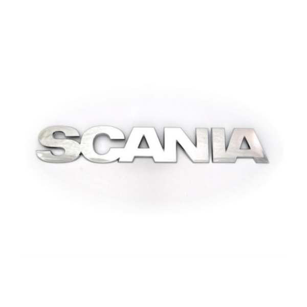 Acabamento Inox do Letreiro Scania S4 