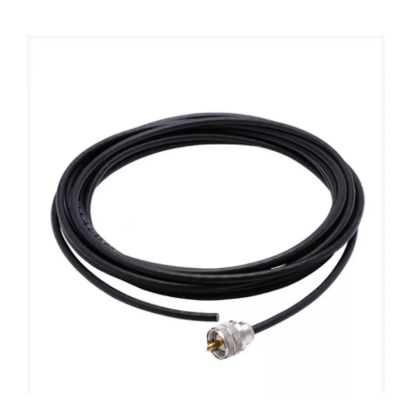Cabo Coaxial Com Conector 5,5 metros Antena VHF