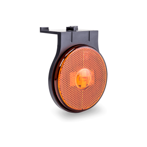Lanterna Lateral Led c/ Suporte Laranja 85mm