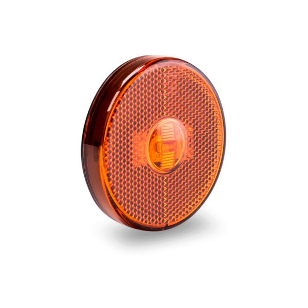 Lanterna Lateral Led s/ Suporte Laranja 65mm
